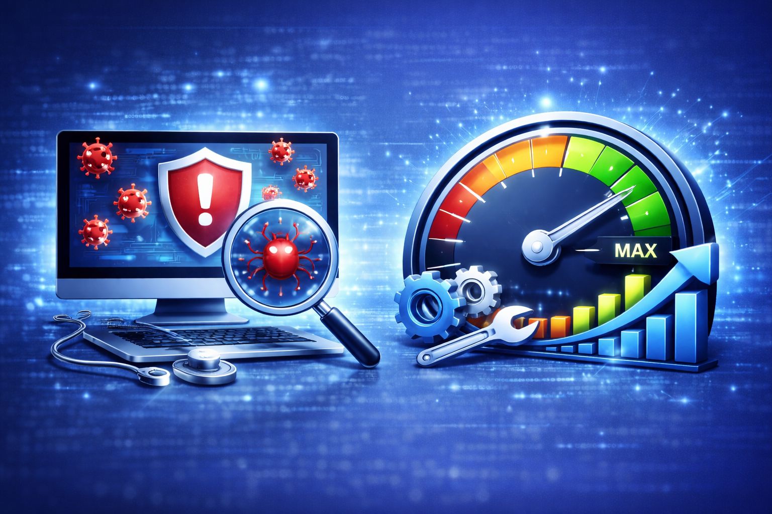 Virenprüfung und Leistungsoptimierung